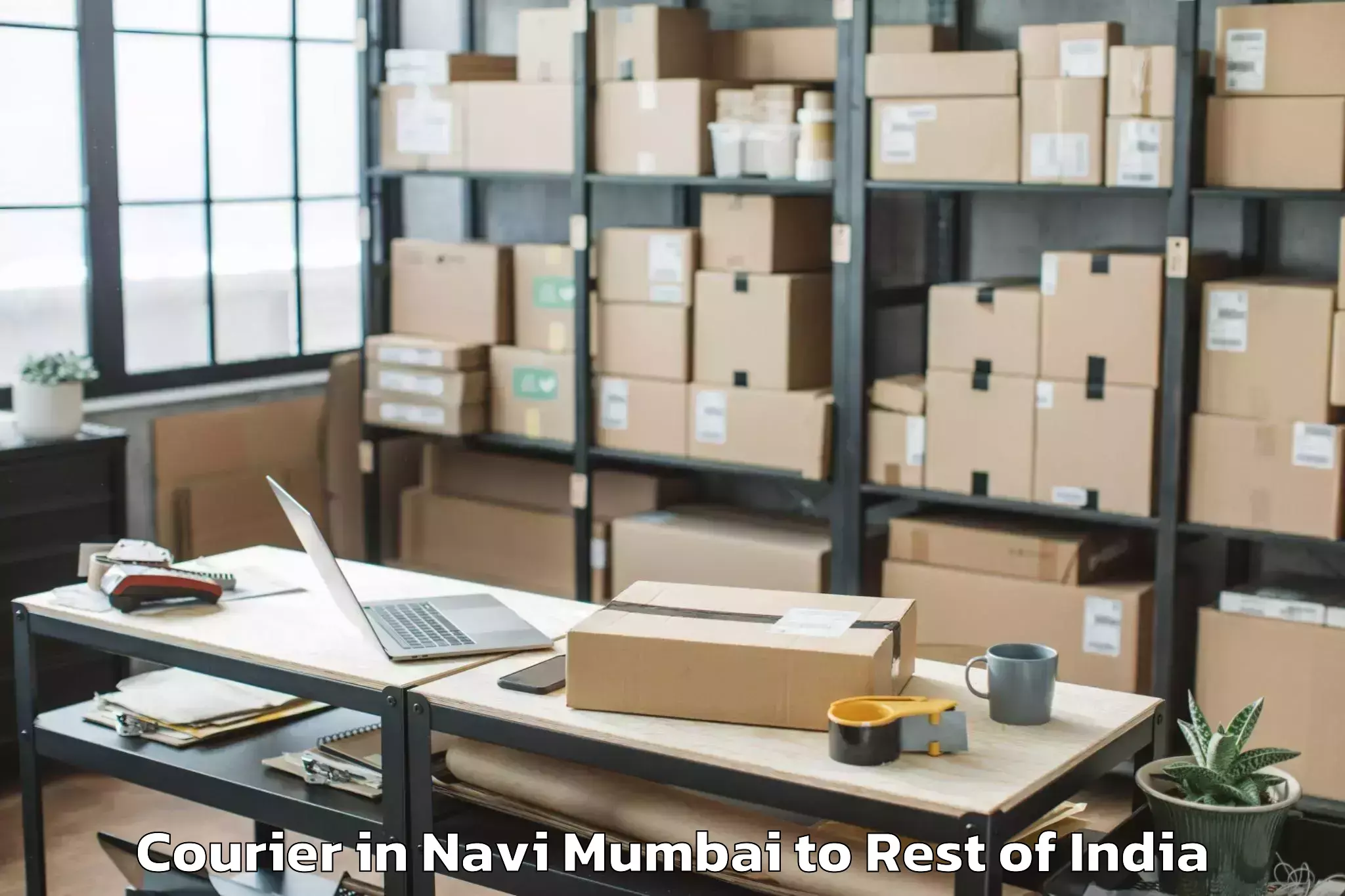 Book Your Navi Mumbai to Byrnihat Courier Today